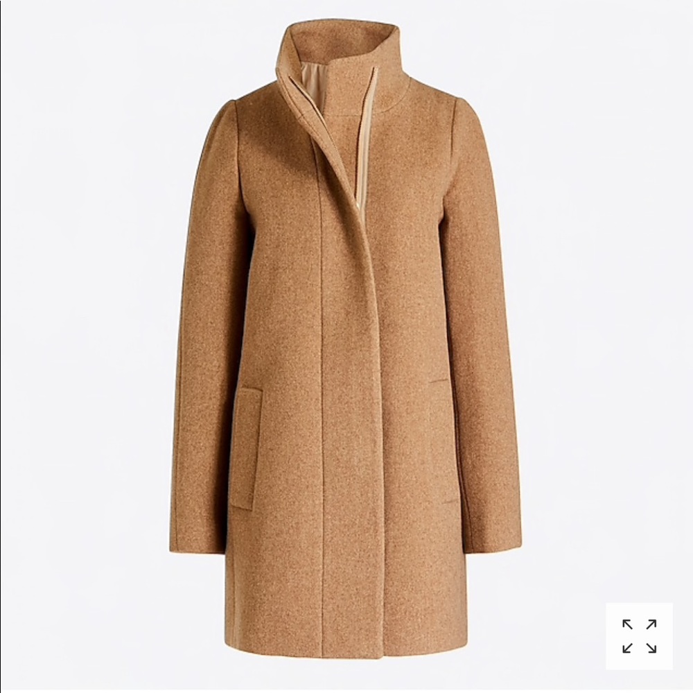 J. Crew City Coat in HTHR MUSHROOM Size 2